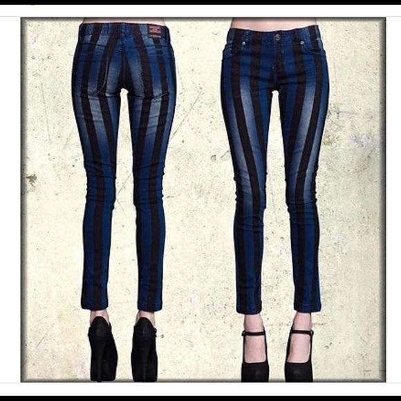 Lip Service Denim - Lip Service Striped Jeans